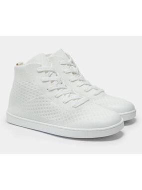 Men’s SUAVS White Digital Knit High Top Sneakers 9